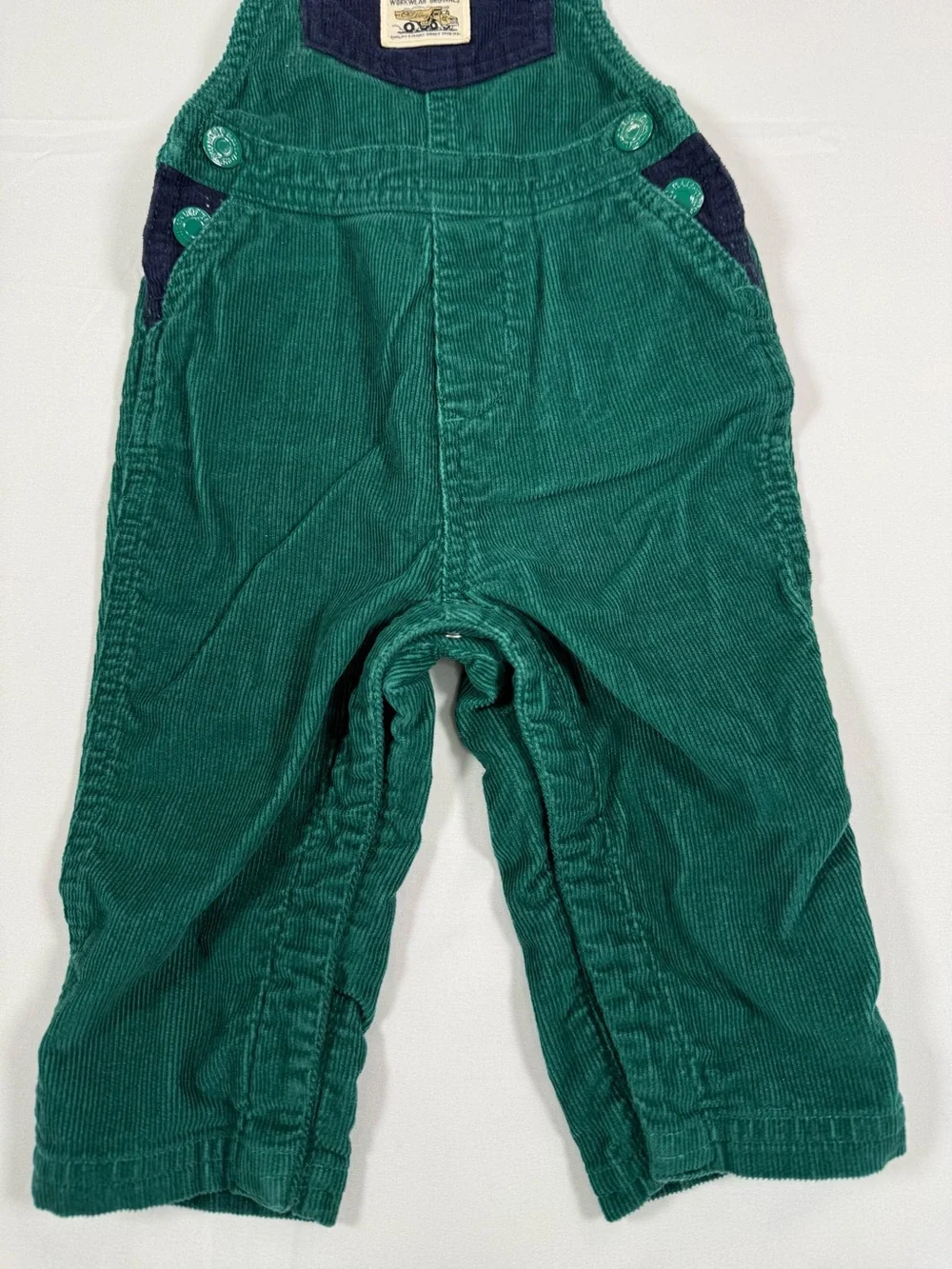 OLD NAVY Baby Corduroy Overalls 6-12M Workwear Retro Carpenter Utility Preppy